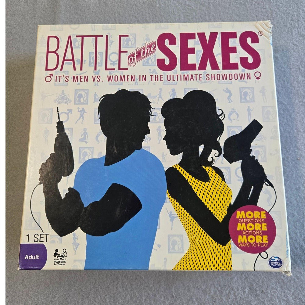 Spin Master Battle of the Sexes Board Game Adult Unisex Multicolor Trivia Party